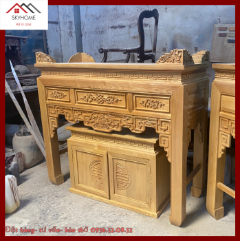 Tủ thờ gỗ hương đá 1m997